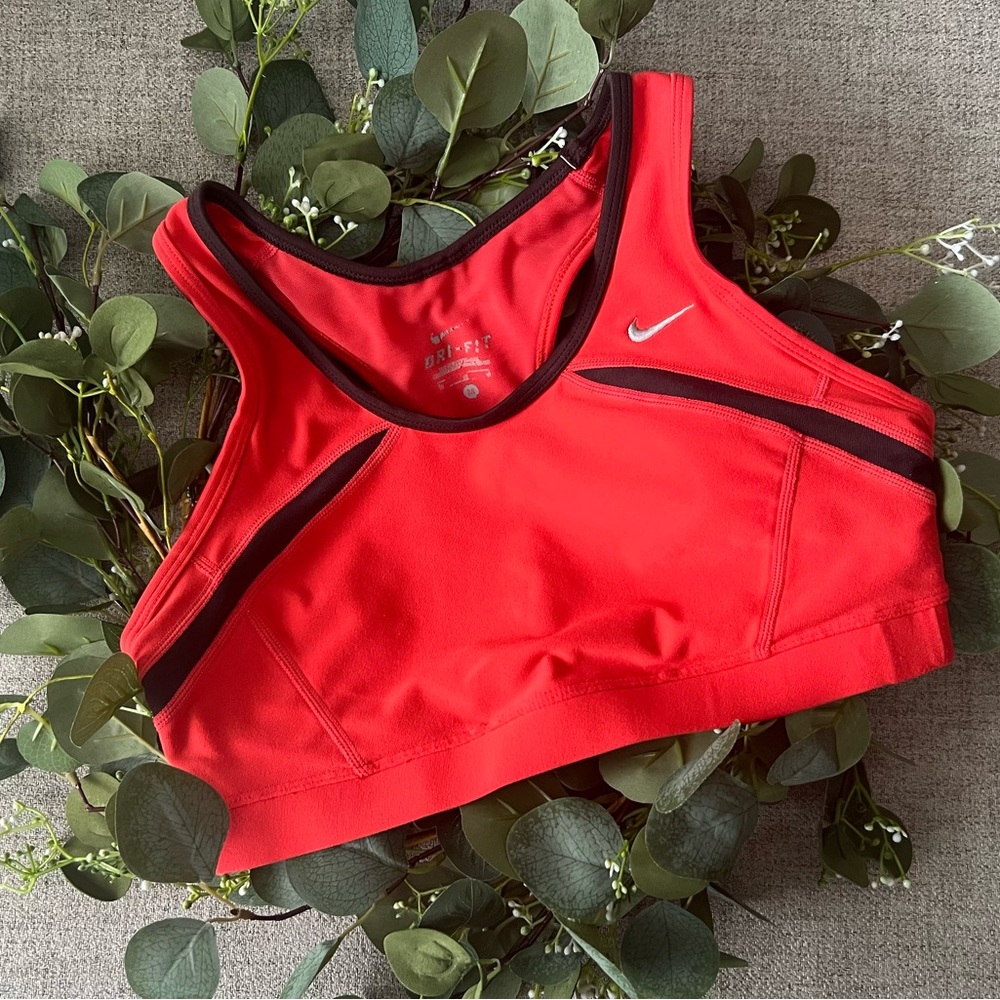 Nike: Red Sports Bra
